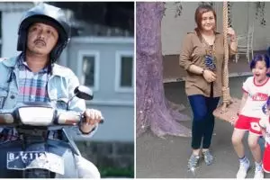 Tisna 'Tukang Ojek Pengkolan' identik sosok polos aslinya family man, ini 11 momennya bareng keluarga
