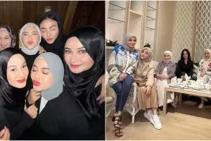 9 Momen geng Mamayu buka puasa bareng, penampilan Dinda Hauw usai melahirkan anak kedua disorot