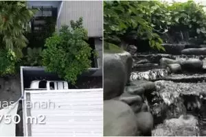 Rumah bertema tropis ini punya sungai dan kebun buah di dalamnya, 9 potretnya bikin takjub