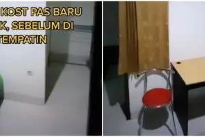 Makeover kamar kos sederhana jadi estetik bernuansa monokrom, potret before-afternya bikin takjub