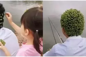 11 Potret lucu orang tua bareng anaknya ini bikin senyum geli, si kecil iseng banget