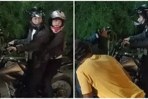Momen di balik layar adegan naik motor dalam keadaan panik di sinetron, kaum receh susah nahan tawa