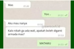 Recehnya tak terbendung, 11 chat lucu kasih pertanyaan absurd ini bikin ketawa kesal