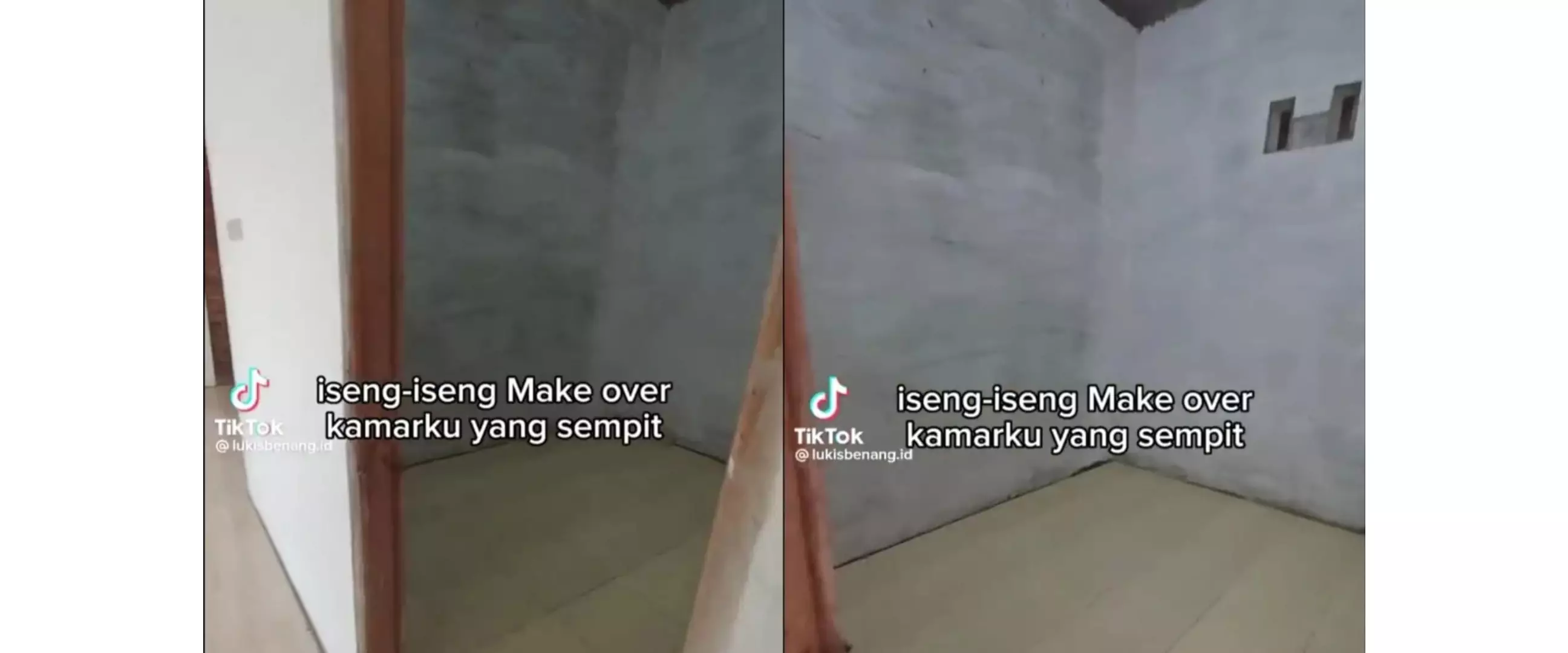 Kamar kost sempit dimakeover jadi kamar nuansa monokrom, hanya dengan sentuhan perabot sederhana