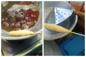 Trik menggulung telur gulung isi bihun ala pedagang keliling agar bentuknya tak hancur