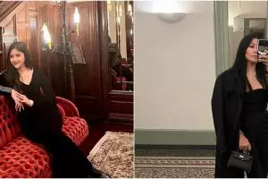 6 Momen Erina Gudono dinner bareng Anggun C Sasmi, sosok wanita mirip Millen Cyrus bikin salah fokus