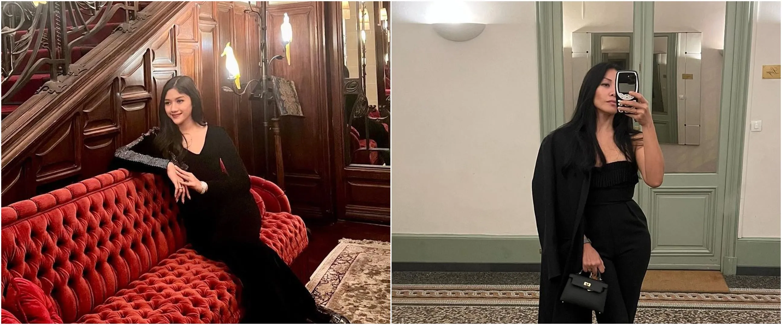 6 Momen Erina Gudono dinner bareng Anggun C Sasmi, sosok wanita mirip Millen Cyrus bikin salah fokus