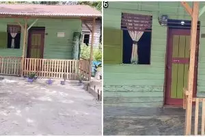 Rumah papan sederhana ini 9 penampakannya nyaman dan adem, kamar mandinya bikin salah fokus