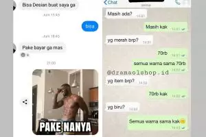 13 Chat lucu pembeli tanya detail barang ini bikin penjual hela napas panjang