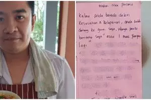 Sediakan makanan gratis selamanya bagi orang tak mampu, pria ini tulis pesan haru di spanduk dagangnya