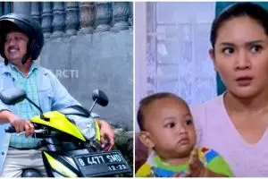 Istri Kang Tisna galak di sinetron TOP aslinya penuh kehangatan, ini 11 momennya saat momong anak