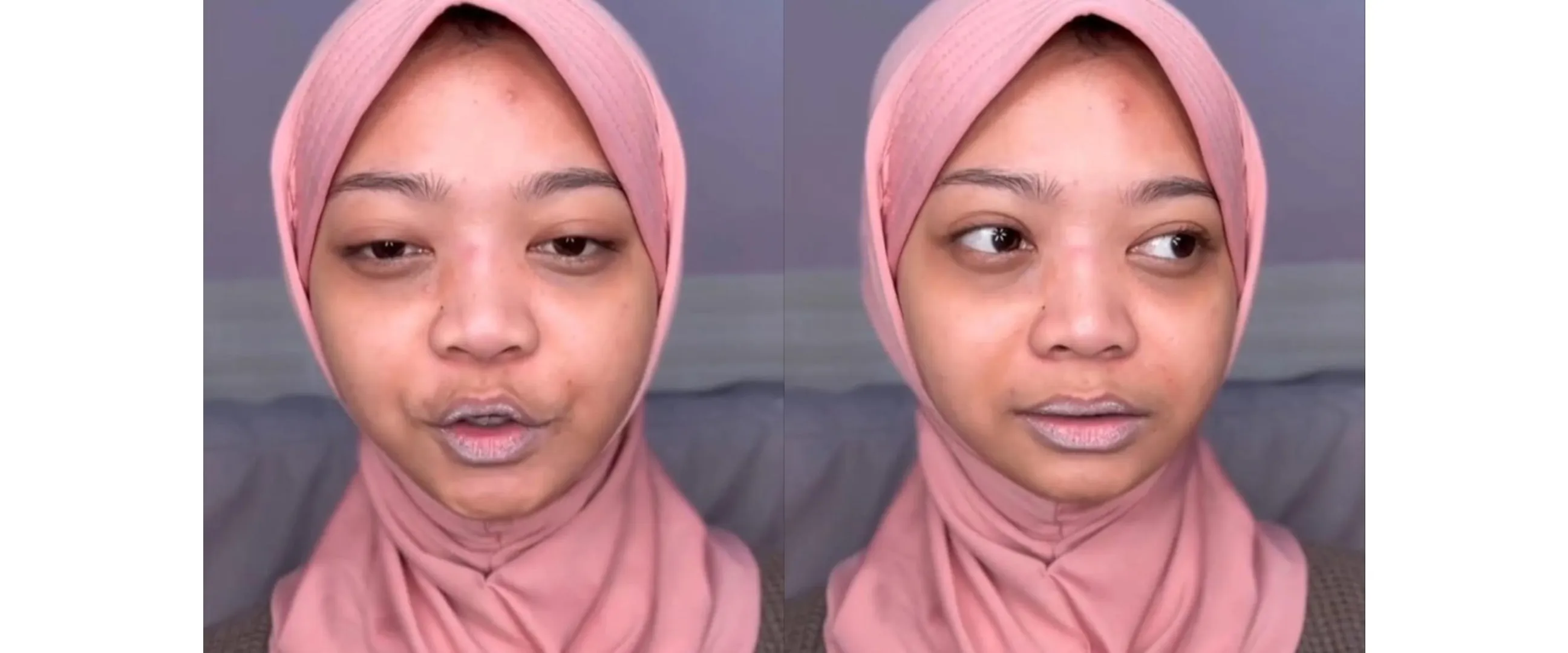 Awalnya tampil pucat bak orang sakit, transformasi riasan wanita ini disebut layaknya putri Arab
