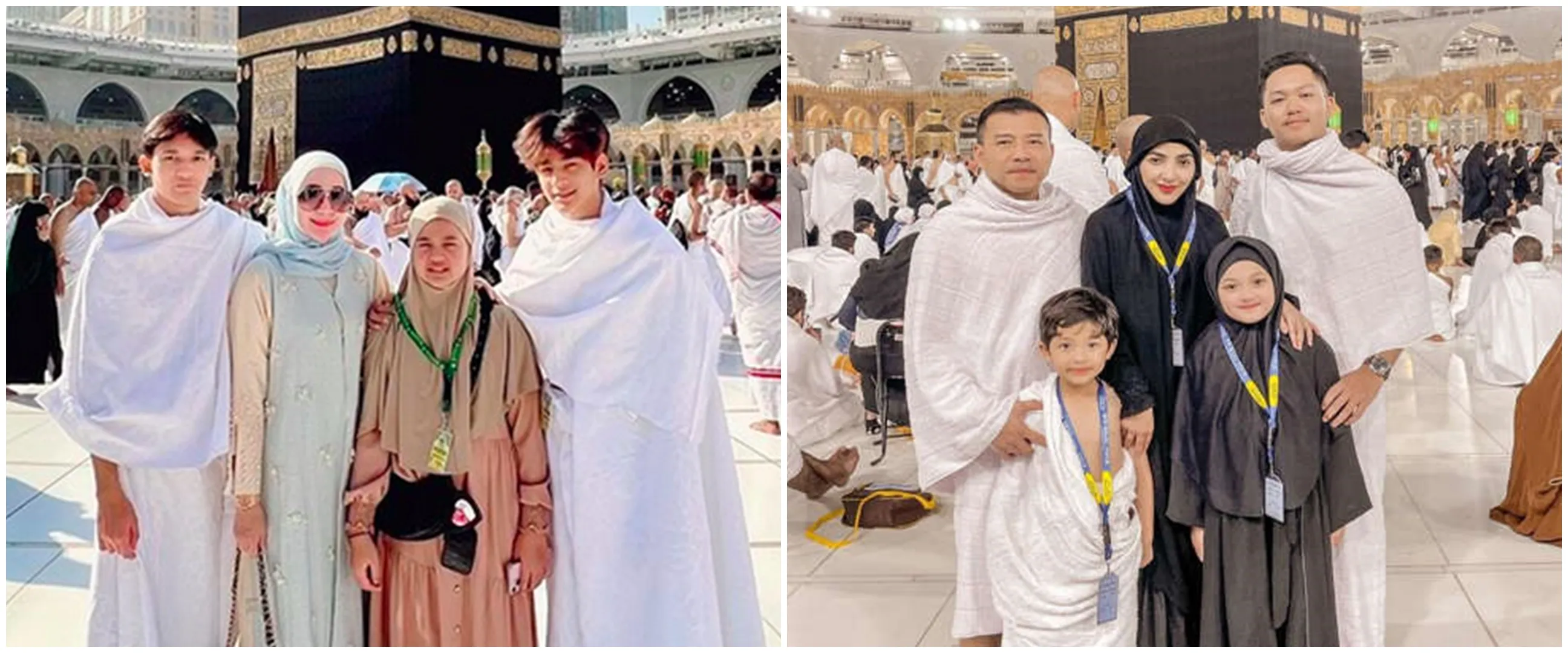Gaya 7 anak seleb berhijab saat umrah, Mikhayla Bakrie tampil menggemaskan pakai busana syari