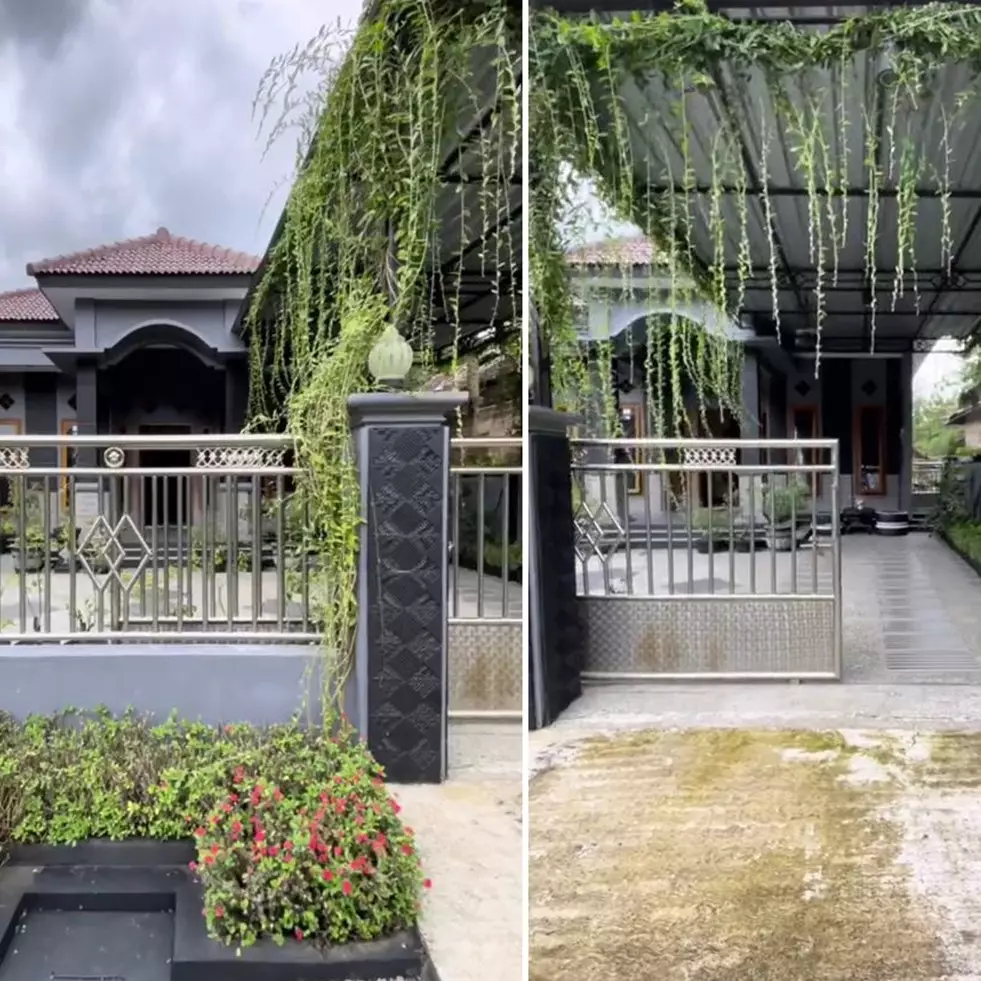 9 Potret rumah mepet sawah dengan konsep modern minimalis, teras depannya bikin iri tetangga