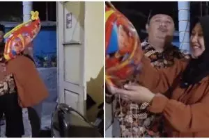 Momen haru wanita hamil ngidam balon BoBoiBoy dapat kejutan sederhana dari ayahnya, bikin warganet iri