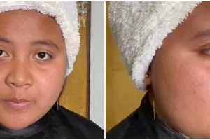 Transformasi wanita kulit sawo mateng dirias MUA, hasilnya flawless bak Kesha Ratuliu