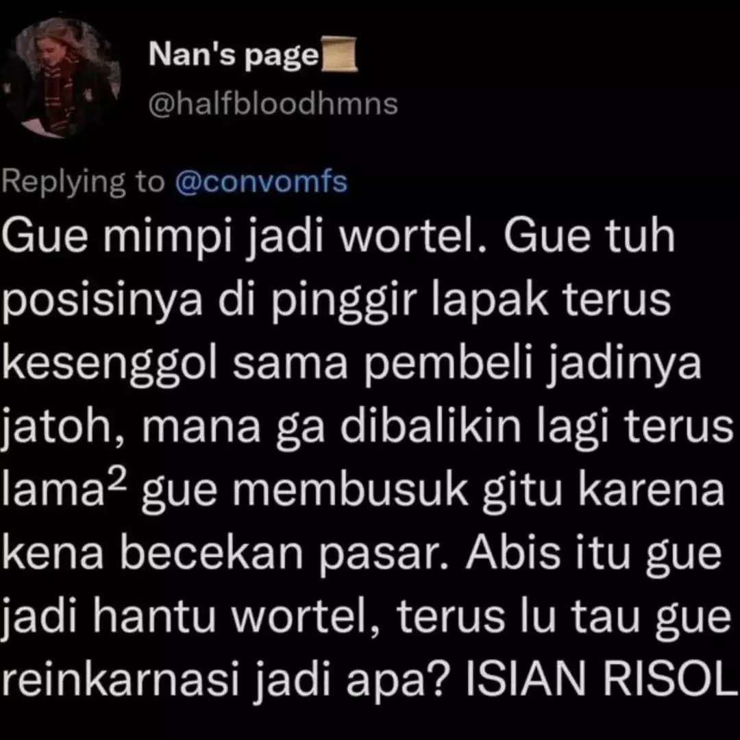 Random abis, 11 status ngomongin mimpi ini kocaknya bikin sakit perut