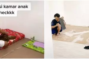 Ruangan kosong di kantor ini disulap jadi kamar anak, hasilnya yang estetik bikin iri