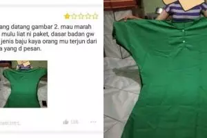 13 Potret kocak beli baju kebesaran di online shop, penampakannya bikin nggak habis pikir