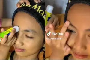 Remaja di makeup bocah 5 tahun ini hasilnya di luar ekspektasi, skill bak MUA-nya panen pujian
