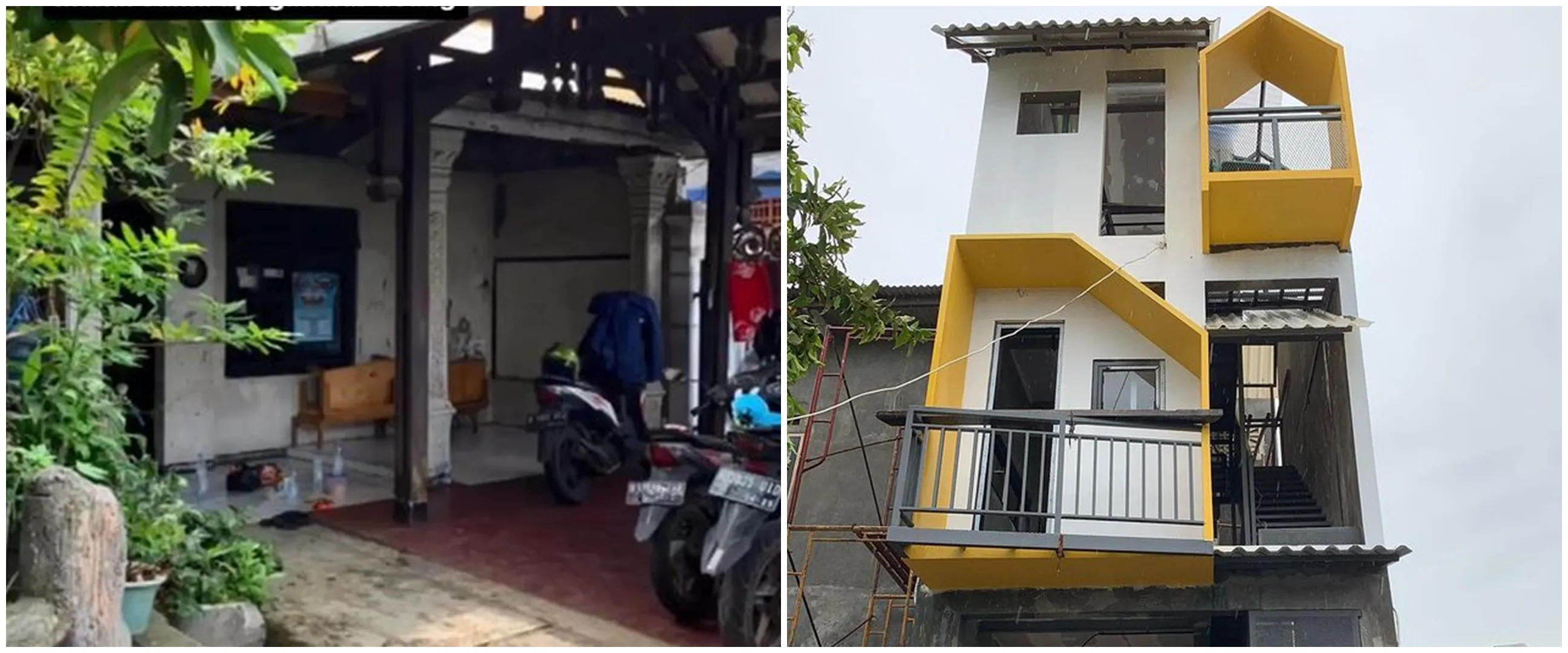 9 Potret rumah jadul dimakeover jadi hunian ramping gaya industrial, interior dalamnya bikin salfok