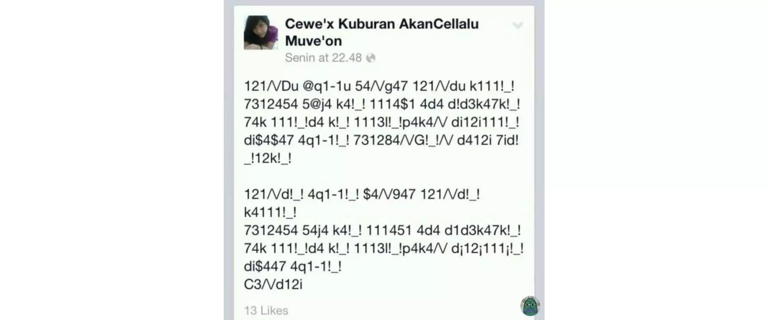 11 Status lucu FB ini cuma bisa dipahami alien, ada yang mengerti?
