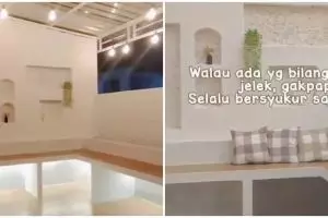 Makeover teras rumah subsidi lebar 3x3 meter, modal Rp 17 juta hasilnya bak kafe bintang lima