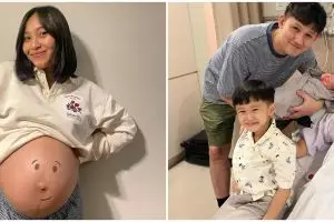 9 Momen Rinni Wulandari melahirkan anak kedua, nama sang buah hati curi perhatian