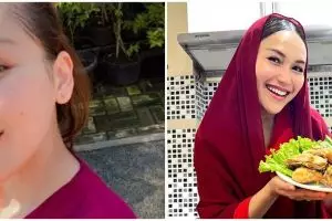Pakai daster sambil tabuh tong, intip 7 momen Ayu Ting Ting keliling kampung bangunin warga sahur