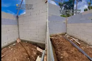 Potret makeover lahan sempit jadi kolam renang mini semi outdoor, berenang sambil lihat view langit