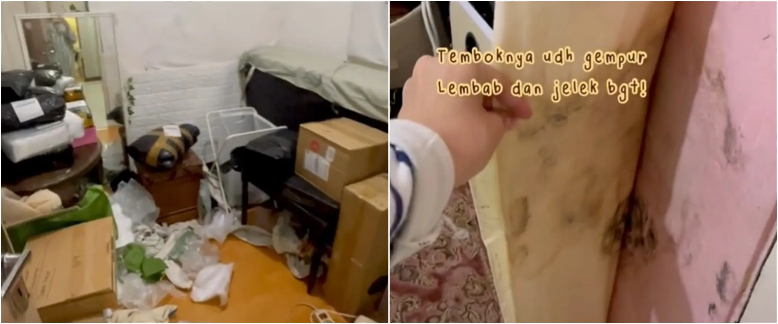 Kamar sempit dan terbengkalai dimakeover jadi bak beda ruangan, estetik meski minim perabotan