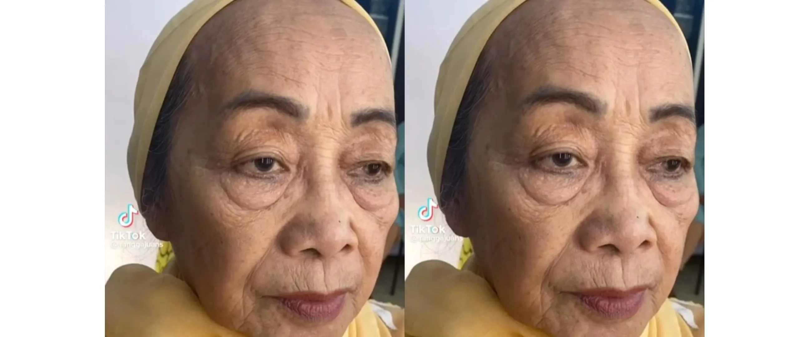 Transformasi penampilan nenek usai dirias, wajah kencang dan penampilan bak barbie