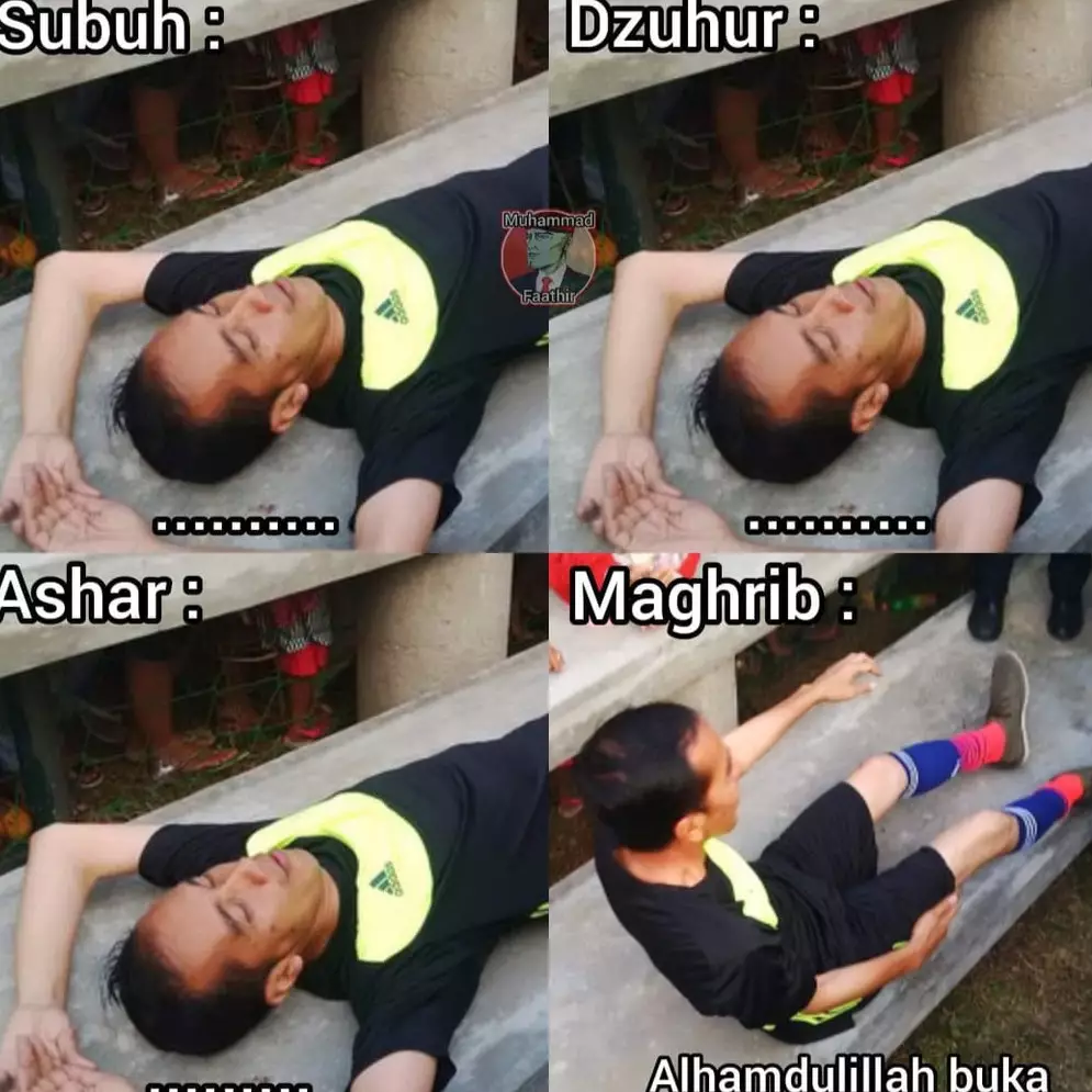 Kocak abis, 11 potret lucu tentang aktivitas di bulan puasa ini pasti pernah kamu alami minimal sekali