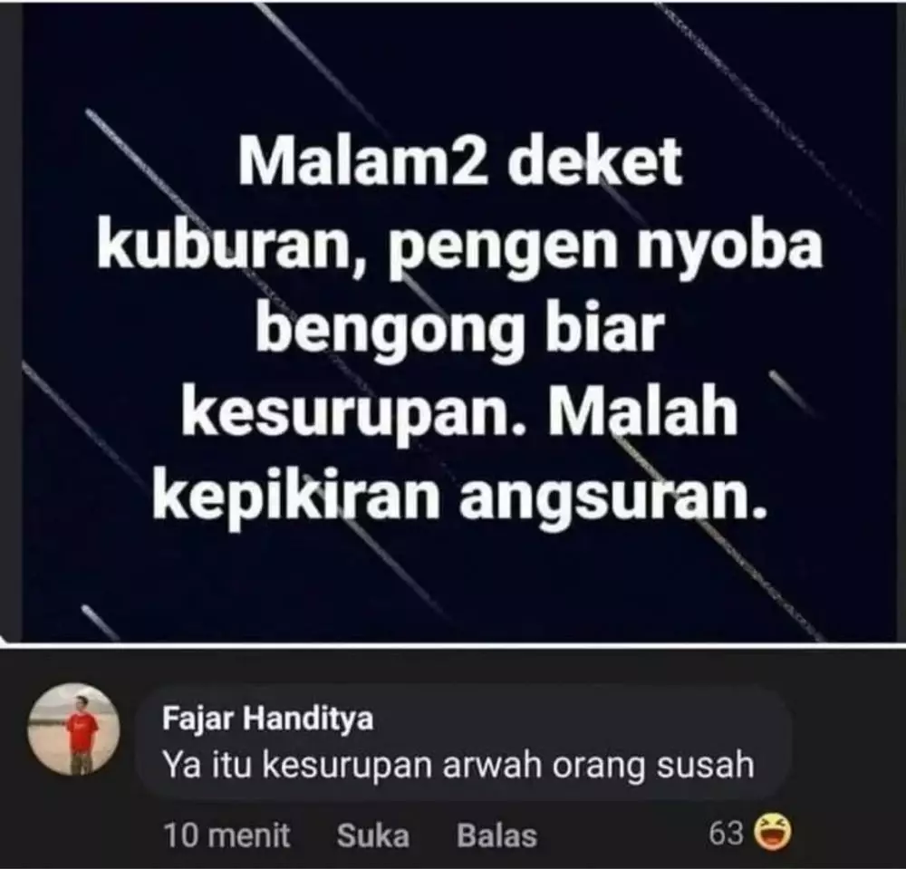 11 status lucu nyinggung tantangan ini isinya ngaco abis © berbagai sumber