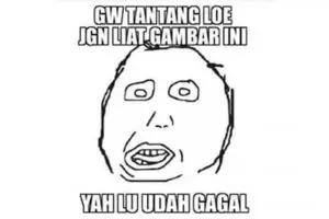 Emang besar nyali, 11 status lucu nyinggung tantangan ini isinya ngaco abis