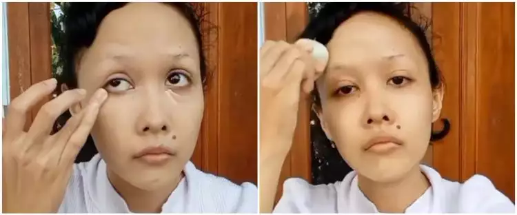 Wanita ini tunjukkan tutorial makeup ala 1930-an, alis melengkung sampai ujung mata