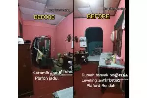 Rumah serba jadul & acak-acakan dimakeover jadi serasa hotel bintang 5, before afternya bikin melongo