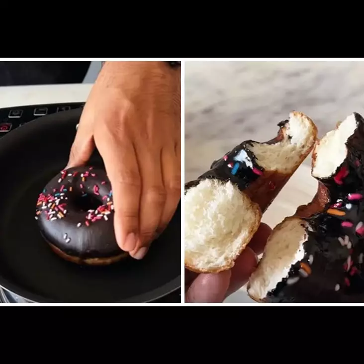 Cuma pakai teflon, begini cara menghangatkan donat agar empuk lagi tanpa gosong