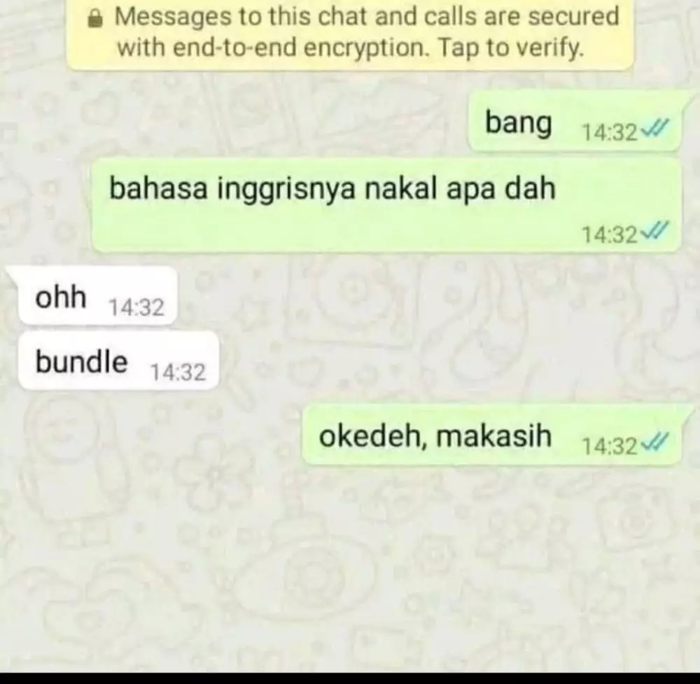 11 chat lucu tanya jawab soal bahasa Inggris ini ngawurnya kebangetan © berbagai sumber