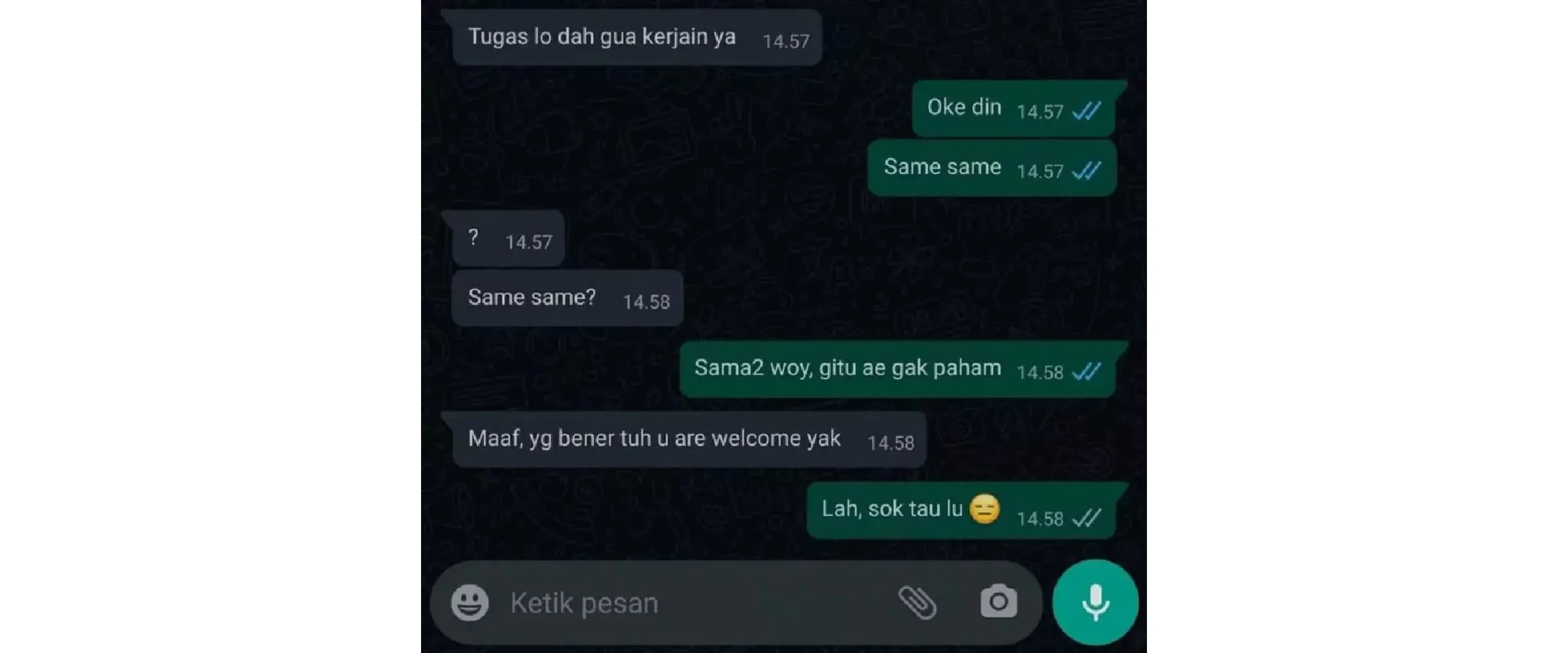 Gagal paham, 11 chat lucu tanya jawab soal bahasa Inggris ini ngawurnya kebangetan