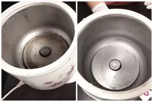 Cara cepat bersihkan kerak dan noda gosong di dasar rice cooker, simpel cuma pakai 3 bahan
