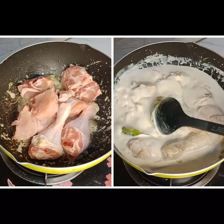 Trik masak opor ayam putih agar dagingnya tidak amis walau tanpa direbus