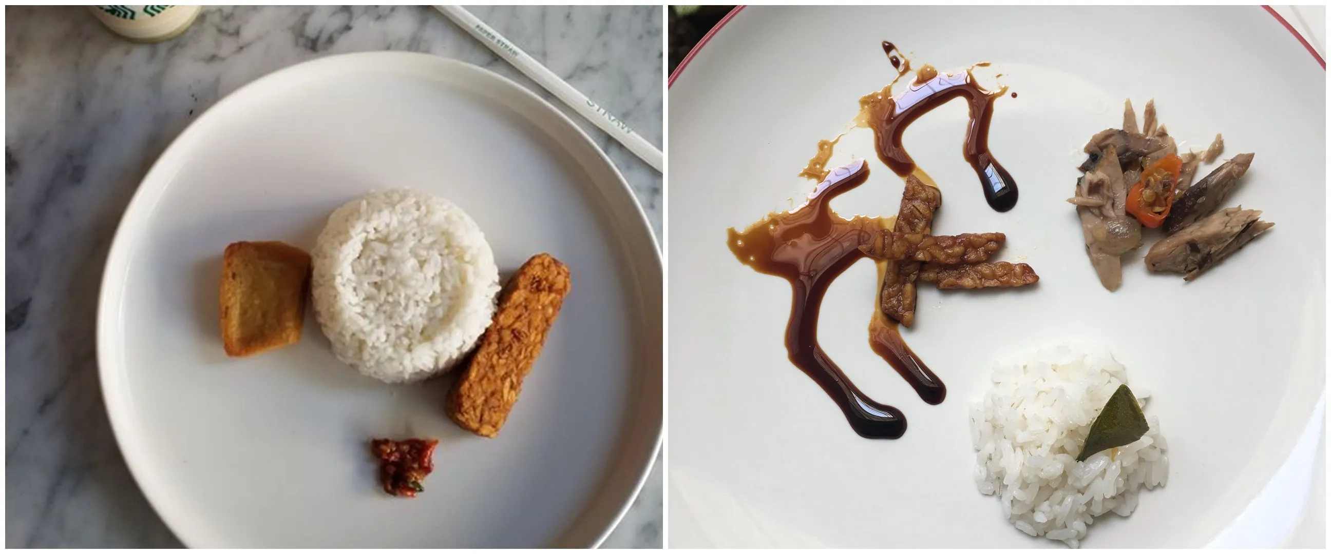 11 Potret kocak menu sederhana disajikan bak makanan mahal ini bikin senyum tipis