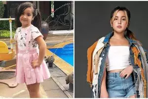 11 Gaya Mikhayla anak Nia Ramadhani ini makin stylish, potretnya berhijab saat umrah bikin terpana