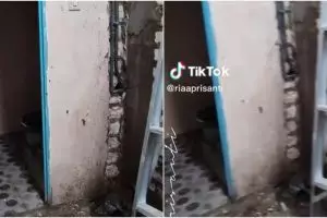 Makeover kamar mandi sempit rumah subsidi jadi estetik, hasil akhirnya terlihat mewah