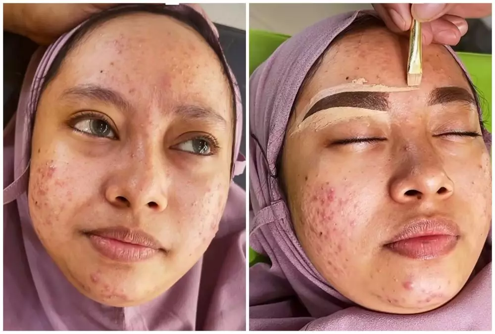 MUA rias klien yang sedang breakout © Tiktok