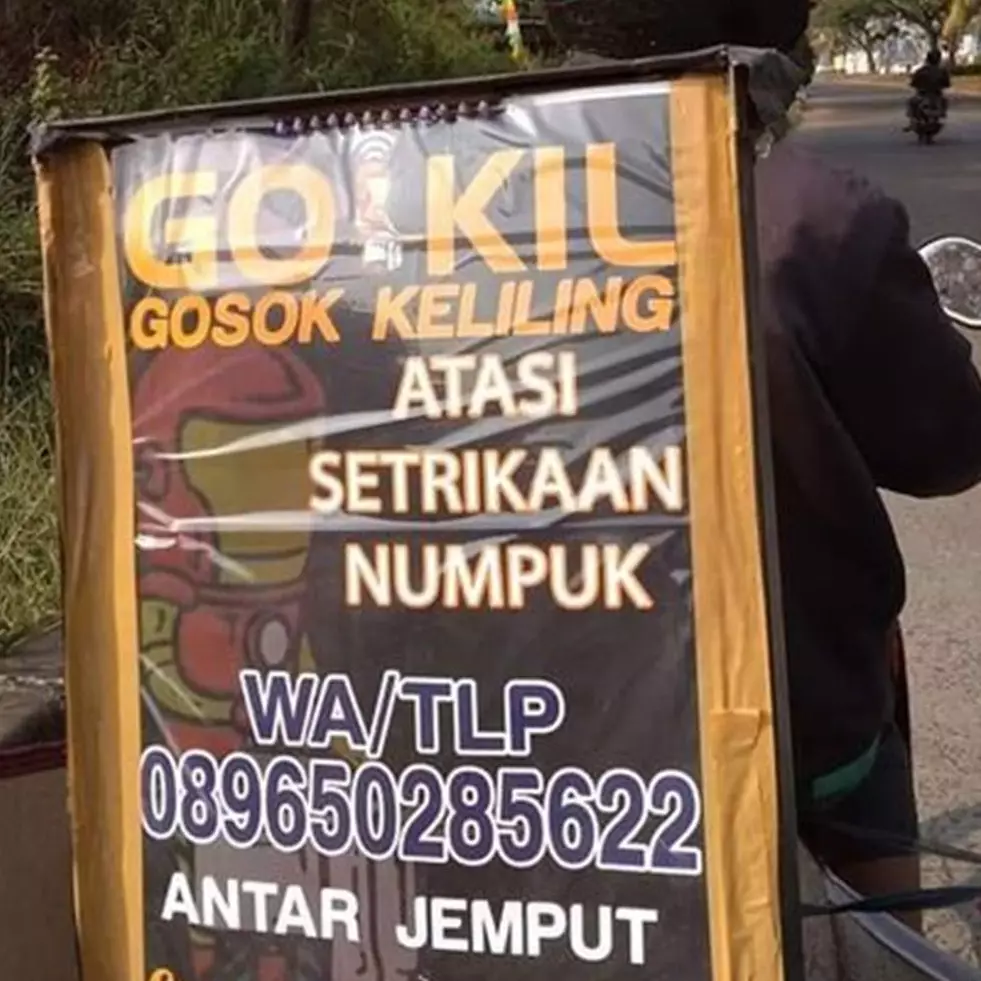 11 Tulisan lucu di spanduk promosi jasa ini isinya kreatif tapi bikin ngakak