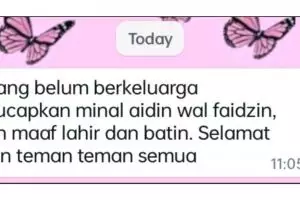 Bukannya minta maaf, 13 chat lucu ngucapin selamat Lebaran ini absurd abis