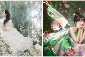 Pemotretan 9 seleb ala peri negeri dongeng, Fuji disebut Tinker Bell dunia nyata