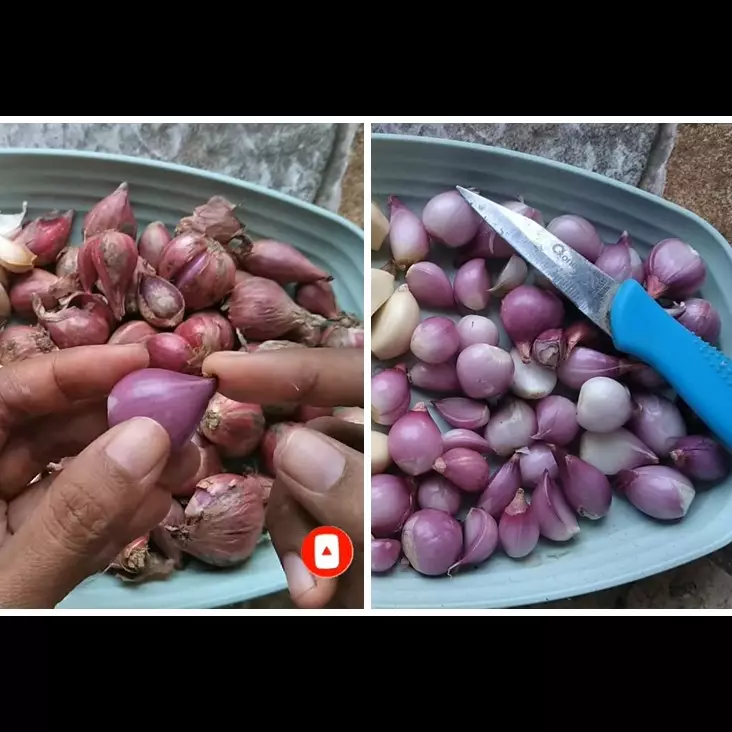 Cara praktis menyimpan bawang merah kupas agar tak lembek, busuk, dan bertunas